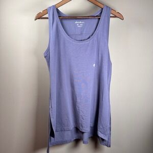 Eddie Bauer Freestryle Tank Top‎ Womens M Lavender Sleeveless Step Hem New